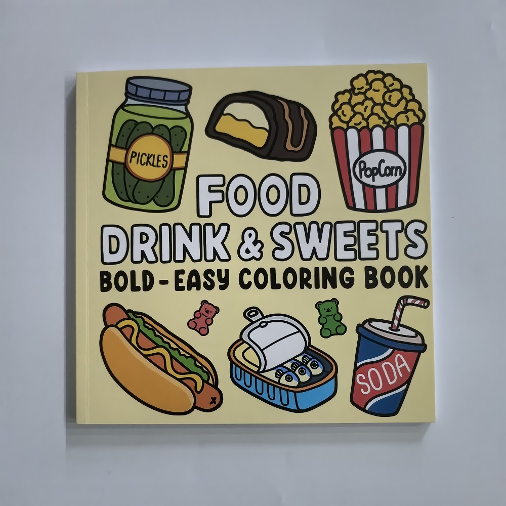 Livre de coloriage pour adulte - Food And Snacks Coloring Book Bold And Easy avis et prix