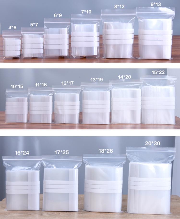 200 Sachets Ziplock Transparen - Food Snacks For School avis et prix