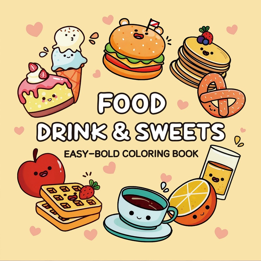 Livre de coloriage pour adulte - Food And Snacks Coloring Book Bold And Easy avis et prix